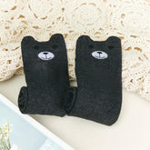 Panda Over-the-Knee Stockings - Dark Grey - Average Size - KawaSocks